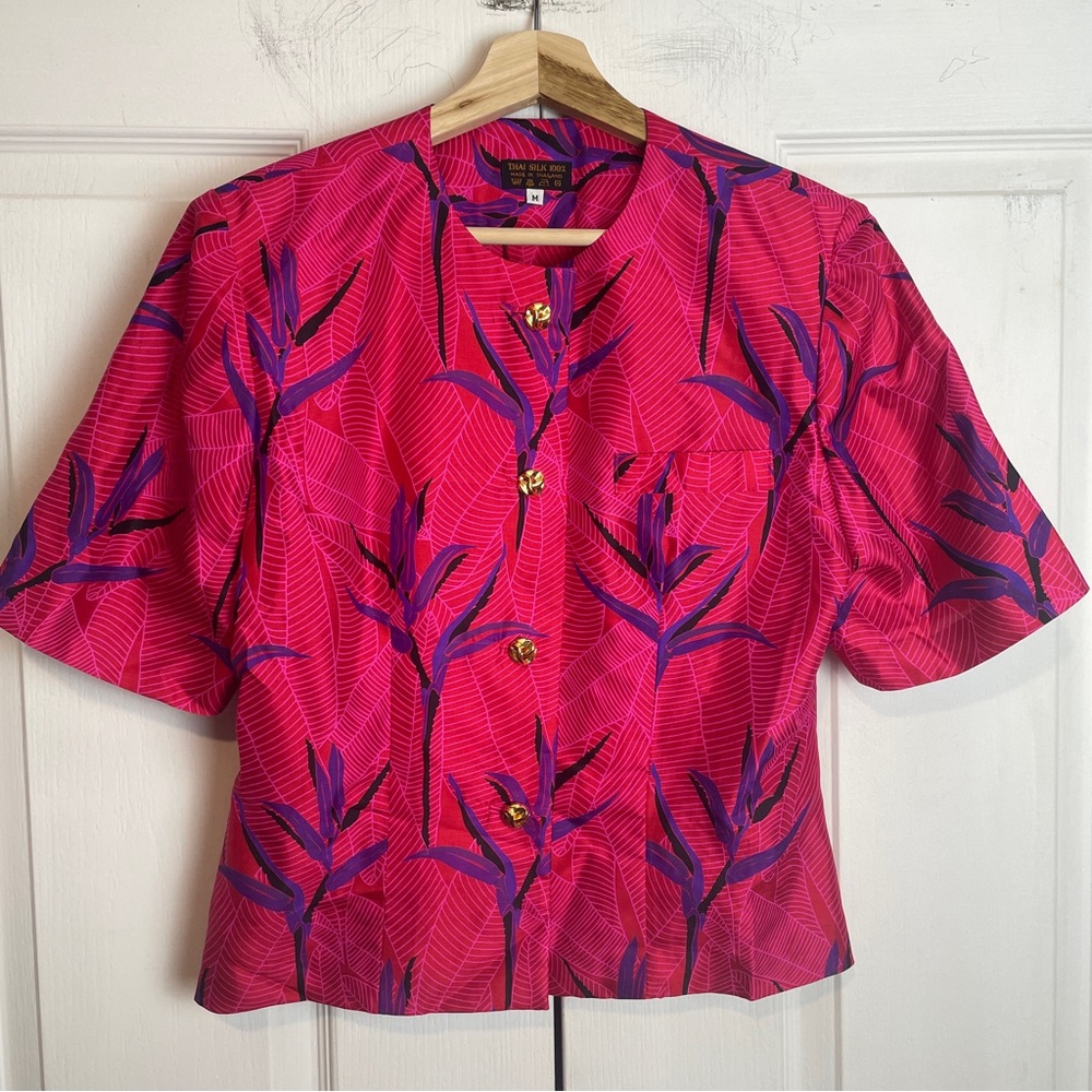 100% SILK Button Down Blouse